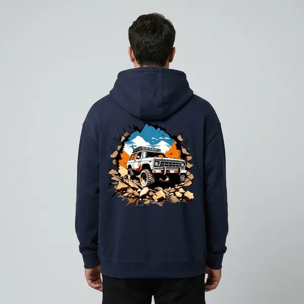 Vegas_Truck_Oversized_Hoodie_Navy_Blue