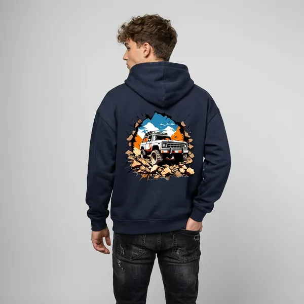 Vegas_Truck_Oversized_Hoodie_Navy_Blue