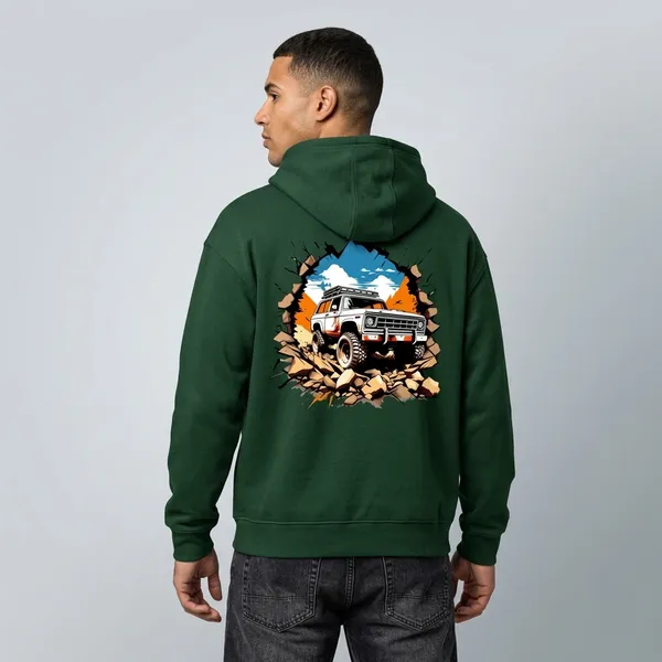 Vegas_Truck_Oversized_Hoodie_Bottle_Green