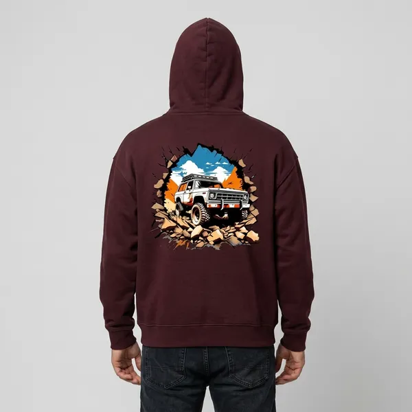 Vegas_Truck_Oversized_Hoodie_Maroon