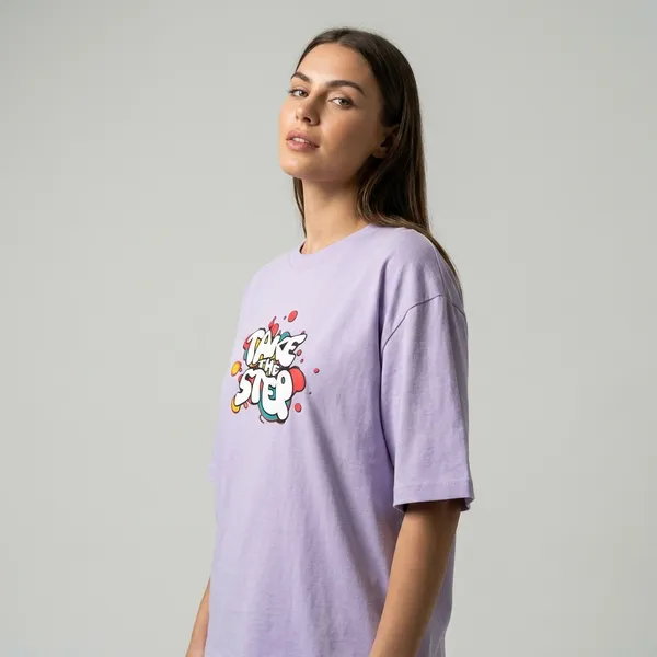 Take_The_Step_Unisex_Oversized_Classic_T_Shirt_Lavender