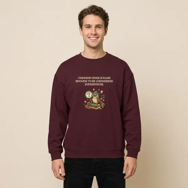 Common_Sense_Oversized_Sweatshirt_Maroon