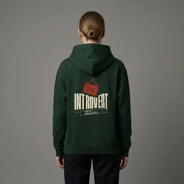 Introvert_Unite_Unisex_Hoodie_Bottle_Green