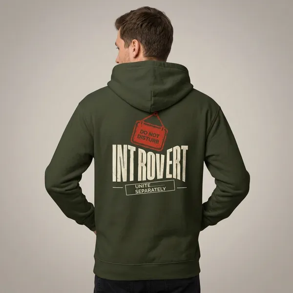 Introvert_Unite_Unisex_Hoodie_Olive_Green
