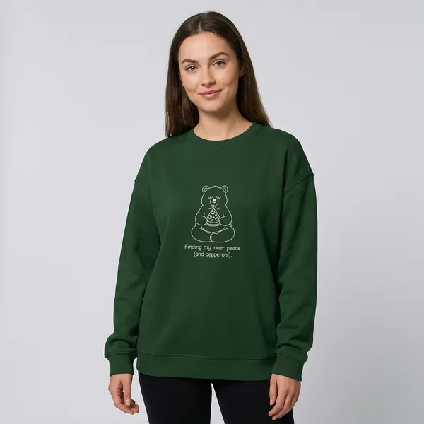 Inner_Peace_Oversized_Sweatshirt_Bottle_Green