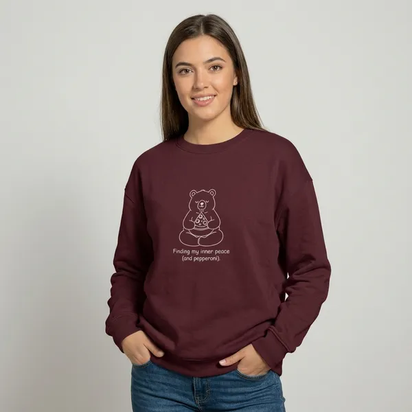 Inner_Peace_Oversized_Sweatshirt_Maroon
