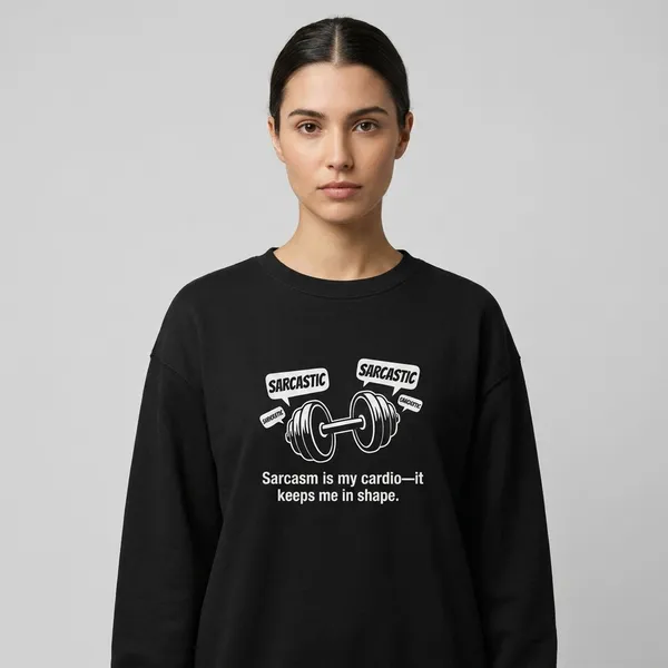 Sarcasm_Is_My_Cardio_Oversized_Sweatshirt_Black
