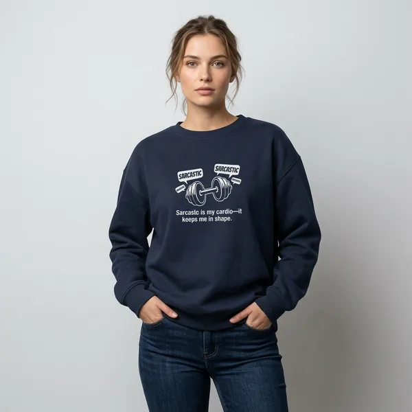 Sarcasm_Is_My_Cardio_Oversized_Sweatshirt_Navy_Blue