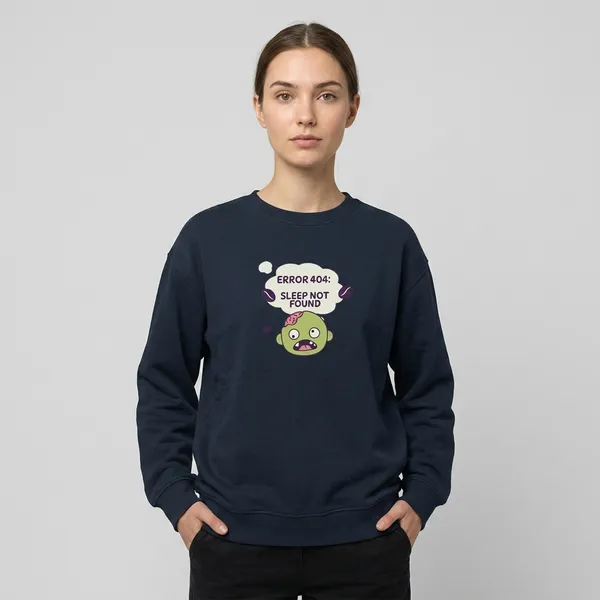 Error_404_Oversized_Sweatshirt_Navy_Blue