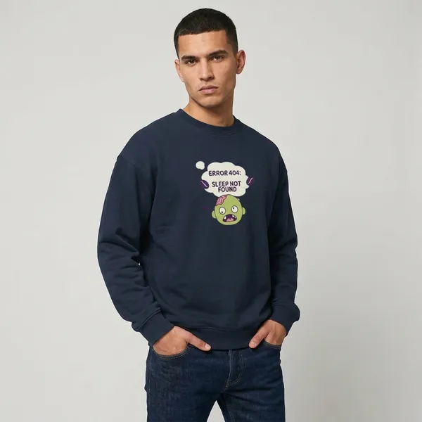 Error_404_Oversized_Sweatshirt_Navy_Blue