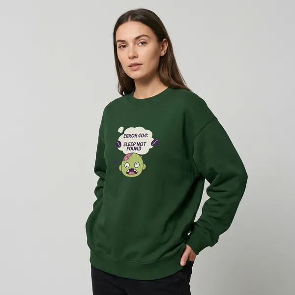 Error_404_Oversized_Sweatshirt_Bottle_Green