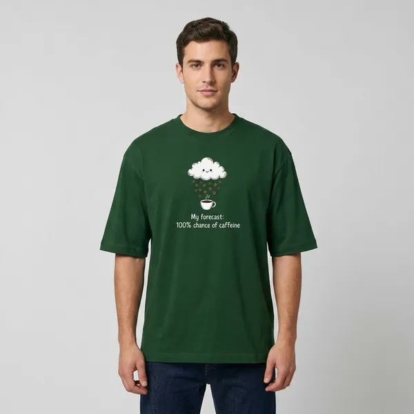 Forecast_Oversized_Classic_T_Shirt_Bottle_Green