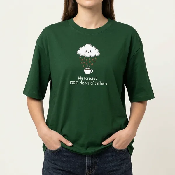 Forecast_Oversized_Classic_T_Shirt_Bottle_Green