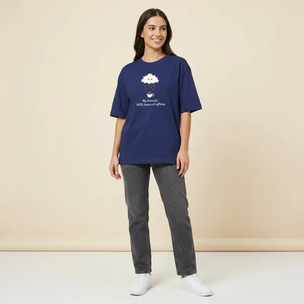 Forecast_Oversized_Classic_T_Shirt_Royal_Blue