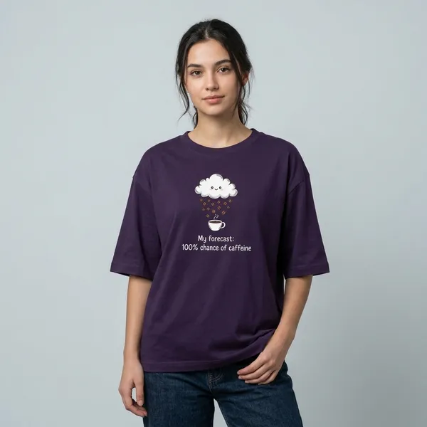 Forecast_Oversized_Classic_T_Shirt_Purple