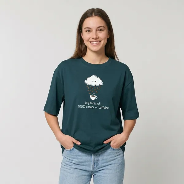Forecast_Oversized_Classic_T_Shirt_Petrol_Blue