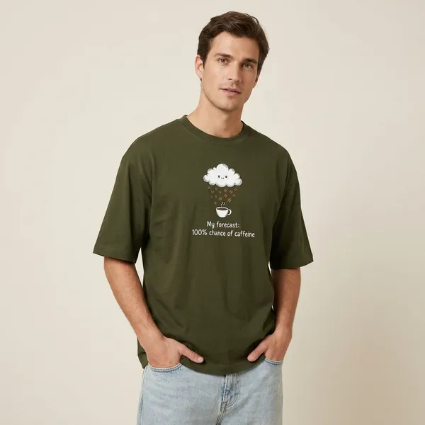 Forecast_Oversized_Classic_T_Shirt_Olive_Green