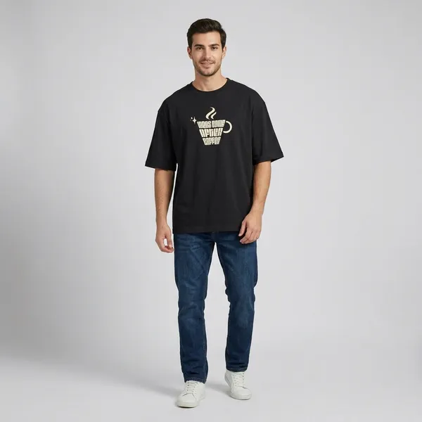 Ideas_Come_After_Coffee_Oversized_Classic_T_Shirt_Black