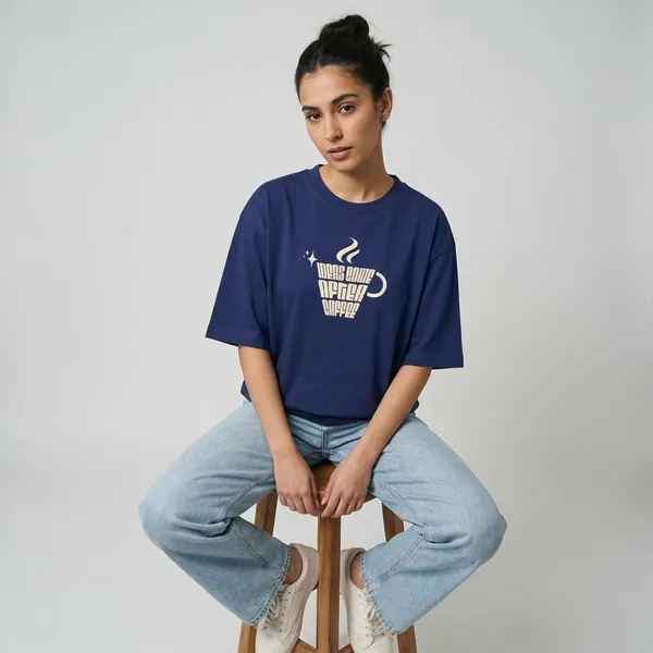 Ideas_Come_After_Coffee_Oversized_Classic_T_Shirt_Royal_Blue