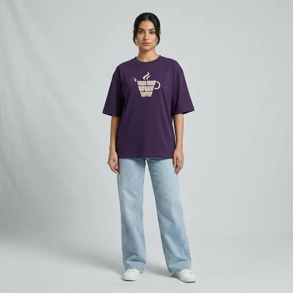 Ideas_Come_After_Coffee_Oversized_Classic_T_Shirt_Purple