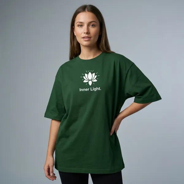 Inner_Light_Oversized_T_Shirt_Bottle_Green