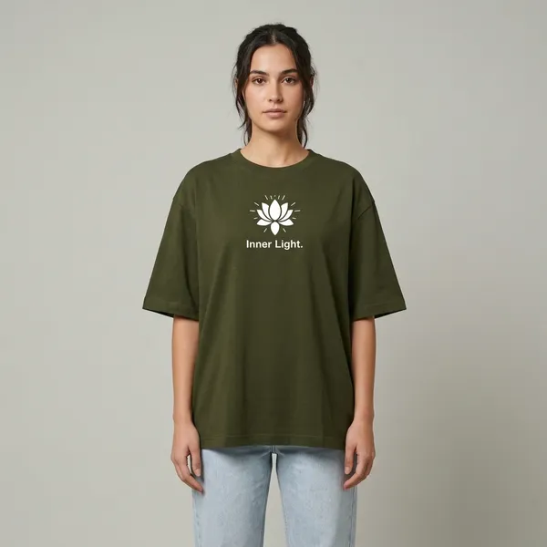 Inner_Light_Oversized_T_Shirt_Olive_Green