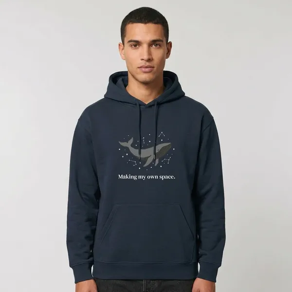 Making_My_Own_Space_Unisex_Hoodie_Navy_Blue
