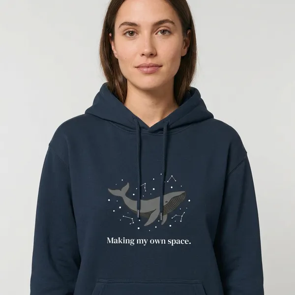 Making_My_Own_Space_Unisex_Hoodie_Navy_Blue