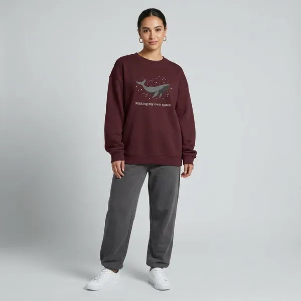 Making_My_Own_Space_Oversized_Sweatshirt_Maroon