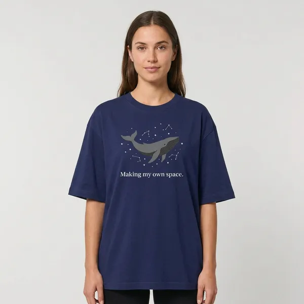 Making_My_Own_Space_Oversized_Classic_T_Shirt_Royal_Blue