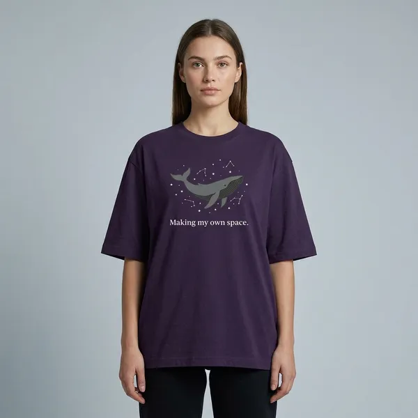 Making_My_Own_Space_Oversized_Classic_T_Shirt_Purple