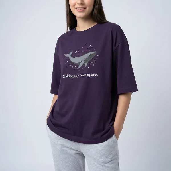 Making_My_Own_Space_Oversized_Classic_T_Shirt_Purple