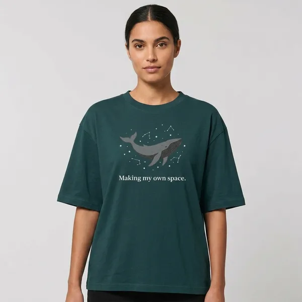 Making_My_Own_Space_Oversized_Classic_T_Shirt_Petrol_Blue