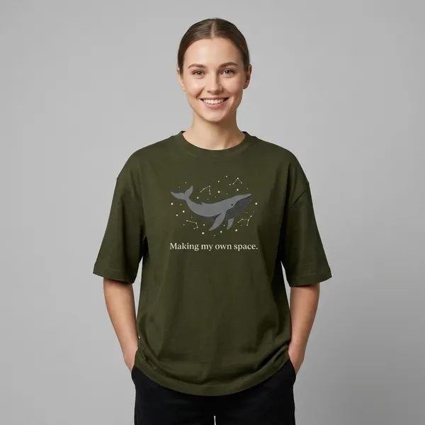 Making_My_Own_Space_Oversized_Classic_T_Shirt_Olive_Green
