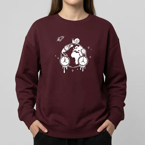 World_Time_Oversized_Sweatshirt_Maroon