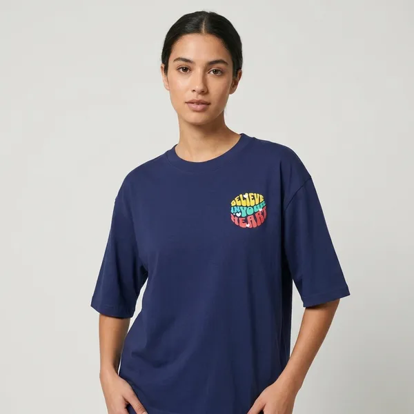 Believe_In_Your_Heart_Oversized_T_Shirt_Royal_Blue