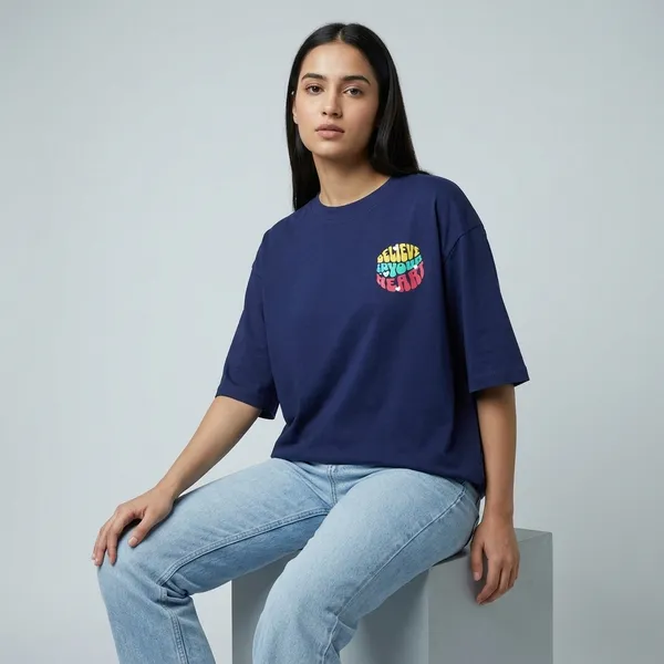 Believe_In_Your_Heart_Oversized_T_Shirt_Royal_Blue