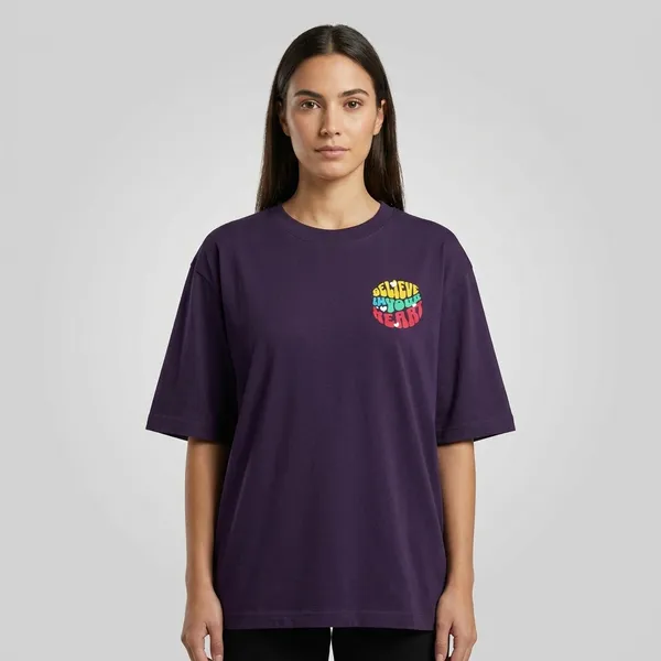 Believe_In_Your_Heart_Oversized_T_Shirt_Purple