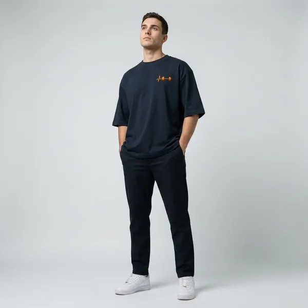 Gym_Is_Life_Oversized_T_Shirt_Navy_Blue