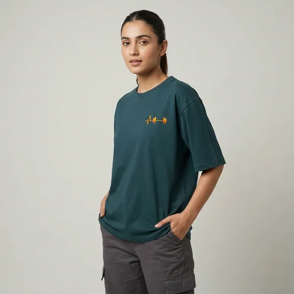 Gym_Is_Life_Oversized_T_Shirt_Petrol_Blue