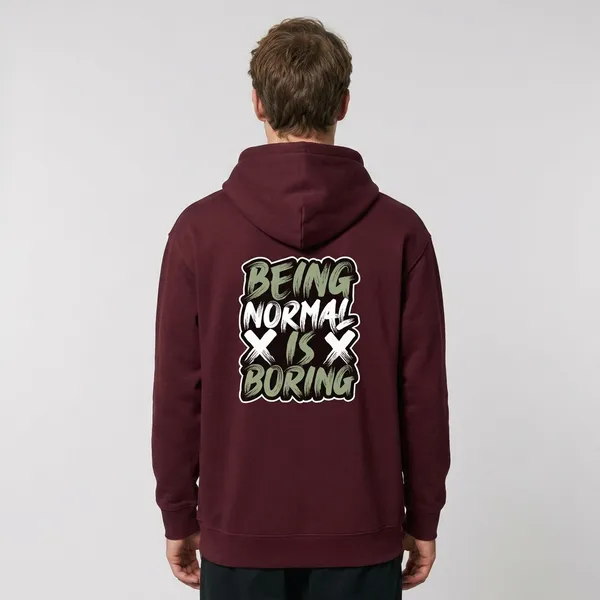Normal_Is_Boring_Unisex_Hoodie_Maroon