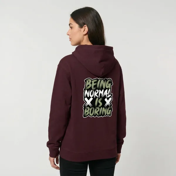 Normal_Is_Boring_Unisex_Hoodie_Maroon