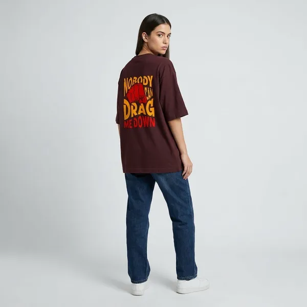 Nobody_Can_Drag_Me_Down_Oversized_T_Shirt_Maroon