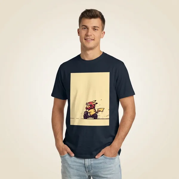 Cute_Rider_Classic_T_Shirt_Navy_Blue