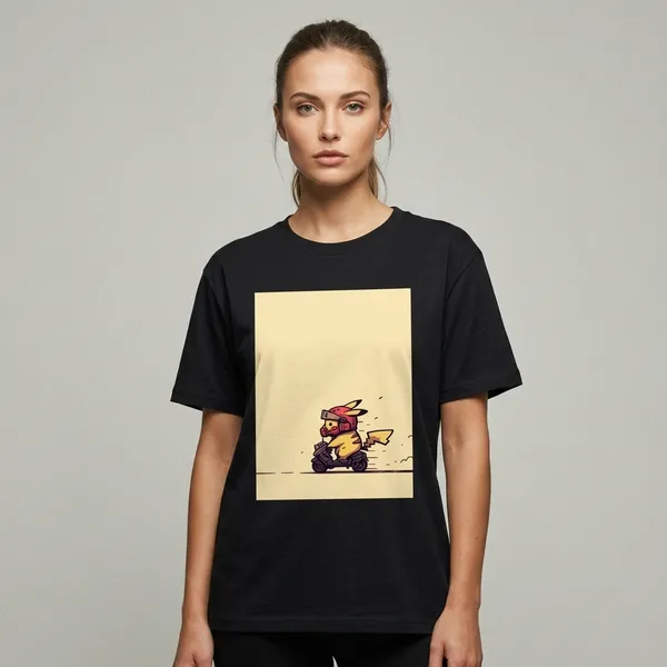 Cute_Rider_Classic_T_Shirt_Navy_Blue