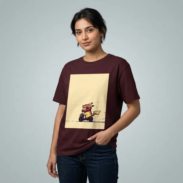 Cute_Rider_Classic_T_Shirt_Maroon