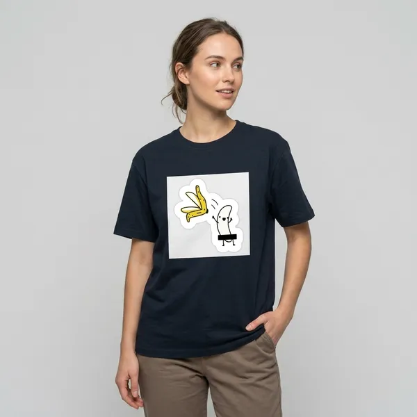 Cool_Banana_Classic_T_Shirt_Navy_Blue