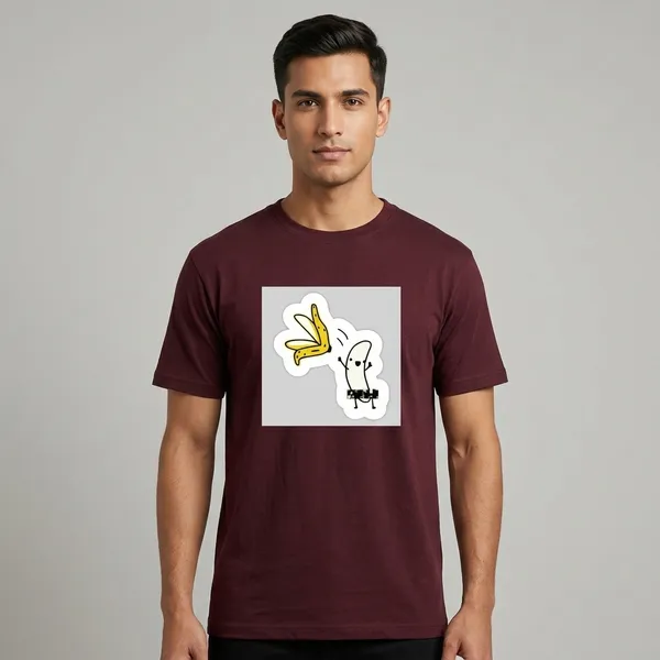 Cool_Banana_Classic_T_Shirt_Maroon