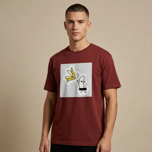 Cool_Banana_Classic_T_Shirt_Brick_Red