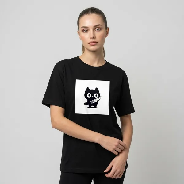 Killer_Cat_Classic_T_Shirt_Black